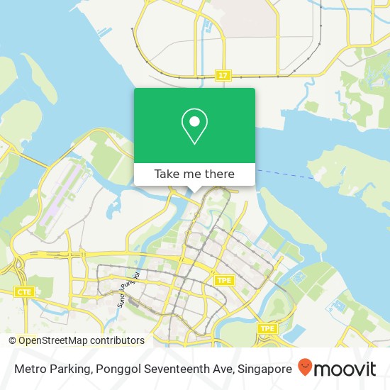 Metro Parking, Ponggol Seventeenth Ave map