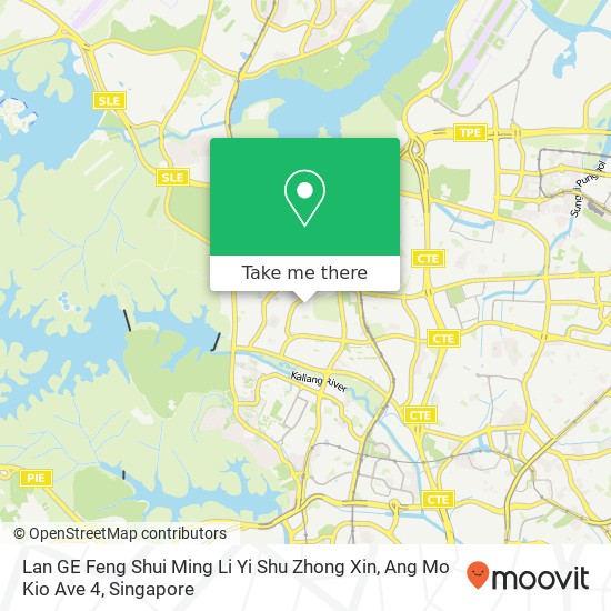 Lan GE Feng Shui Ming Li Yi Shu Zhong Xin, Ang Mo Kio Ave 4地图