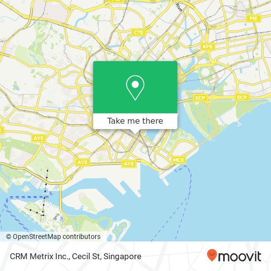 CRM Metrix Inc., Cecil St map