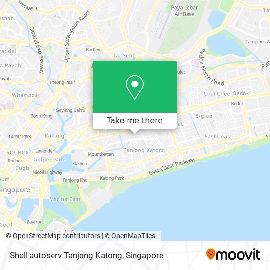 Shell autoserv Tanjong Katong map
