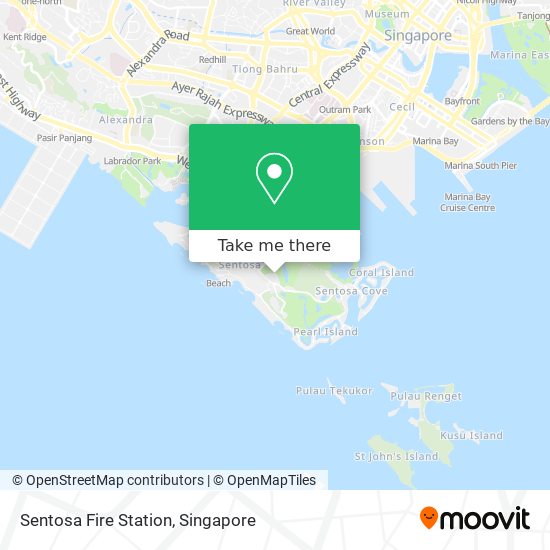 Sentosa Fire Station map