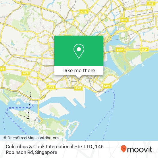 Columbus & Cook International Pte. LTD., 146 Robinson Rd地图