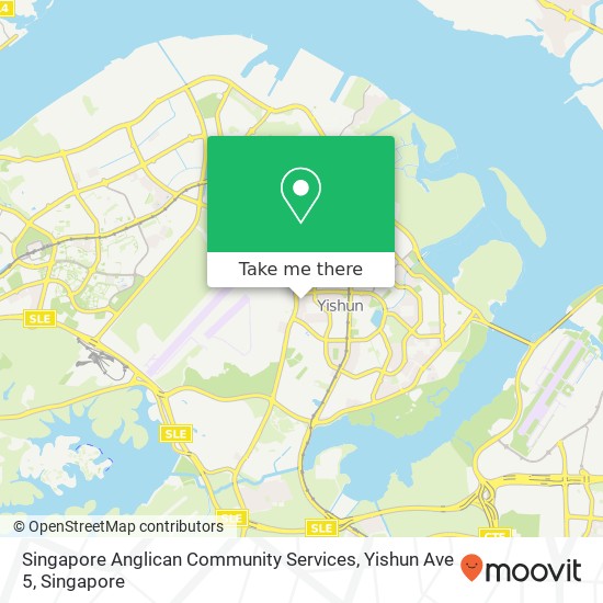 Singapore Anglican Community Services, Yishun Ave 5 map