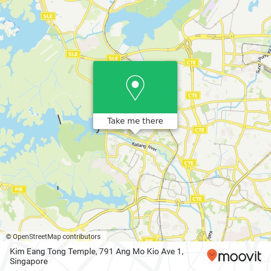 Kim Eang Tong Temple, 791 Ang Mo Kio Ave 1地图