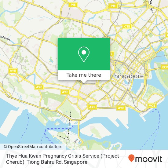 Thye Hua Kwan Pregnancy Crisis Service (Project Cherub), Tiong Bahru Rd map