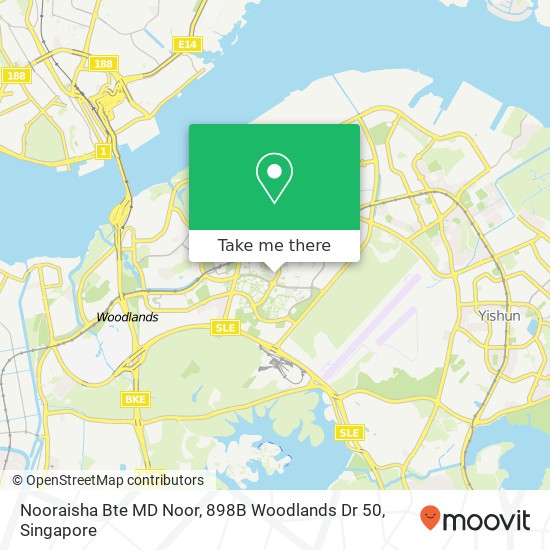 Nooraisha Bte MD Noor, 898B Woodlands Dr 50 map