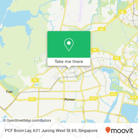 PCF Boon Lay, 631 Jurong West St 65地图