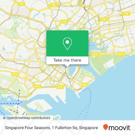 Singapore Four Seasons, 1 Fullerton Sq地图