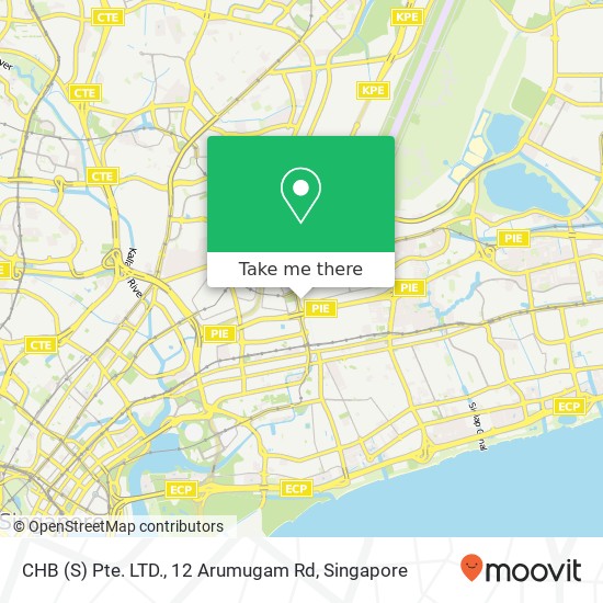CHB (S) Pte. LTD., 12 Arumugam Rd map