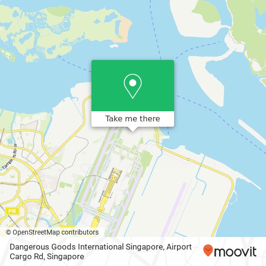 Dangerous Goods International Singapore, Airport Cargo Rd map