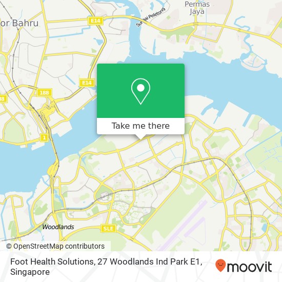 Foot Health Solutions, 27 Woodlands Ind Park E1 map