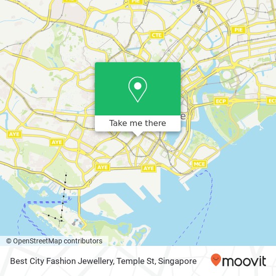 Best City Fashion Jewellery, Temple St map