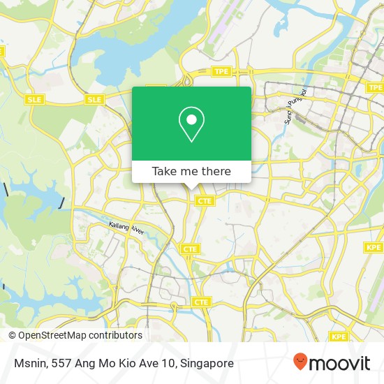 Msnin, 557 Ang Mo Kio Ave 10地图