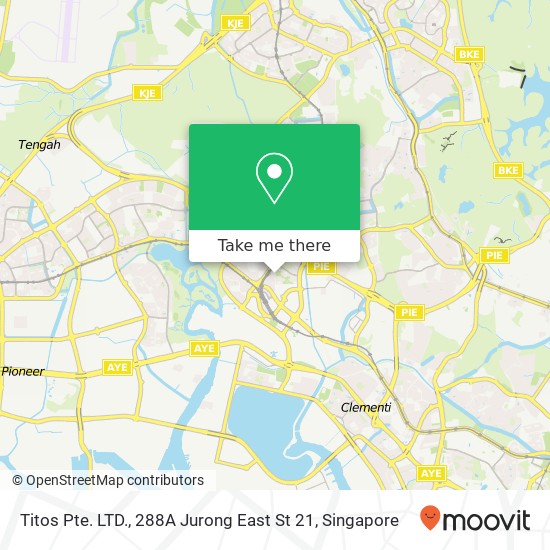 Titos Pte. LTD., 288A Jurong East St 21地图