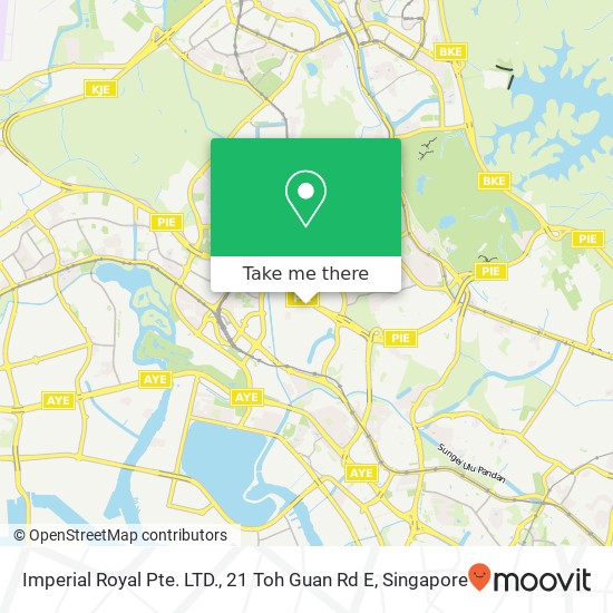 Imperial Royal Pte. LTD., 21 Toh Guan Rd E map