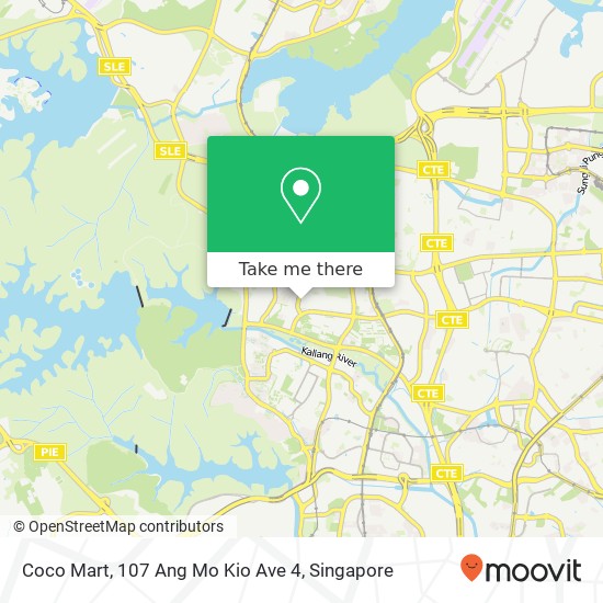 Coco Mart, 107 Ang Mo Kio Ave 4地图