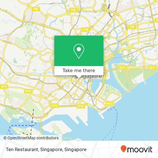 Ten Restaurant, Singapore map