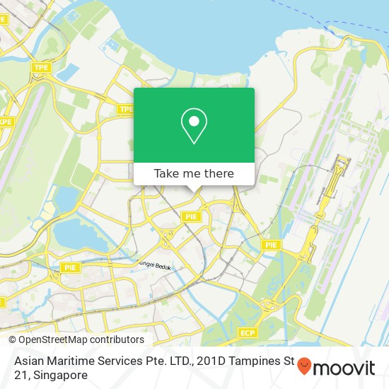 Asian Maritime Services Pte. LTD., 201D Tampines St 21地图