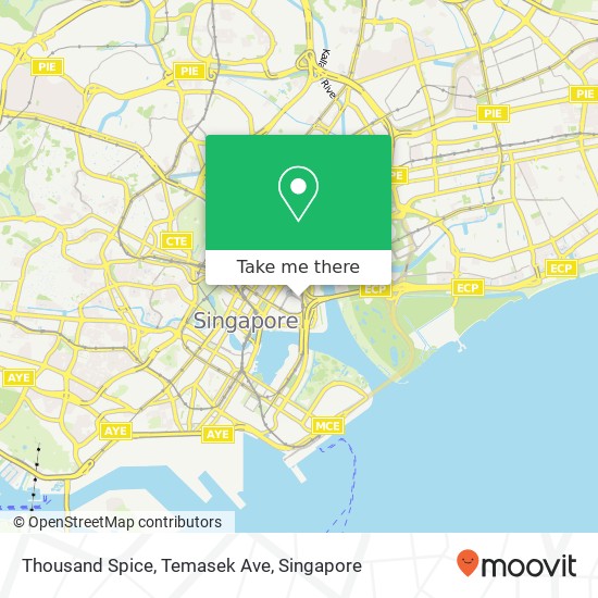 Thousand Spice, Temasek Ave map