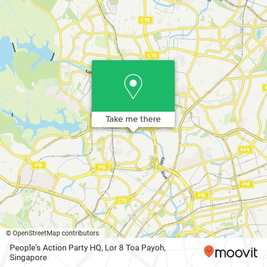 People's Action Party HQ, Lor 8 Toa Payoh地图