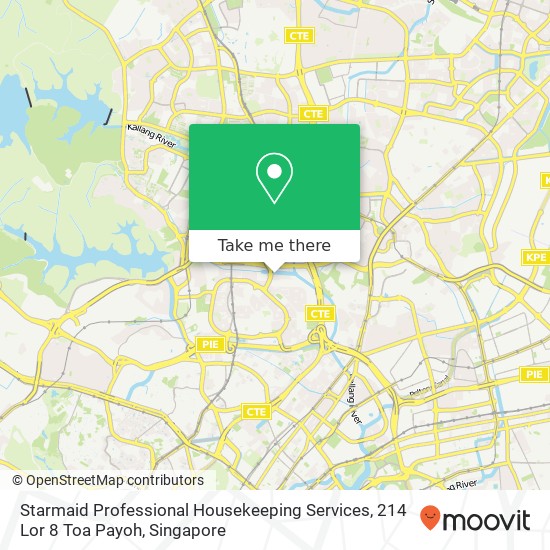 Starmaid Professional Housekeeping Services, 214 Lor 8 Toa Payoh地图