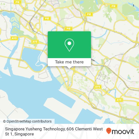 Singapore Yusheng Technology, 606 Clementi West St 1 map