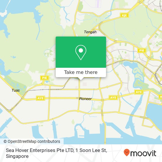 Sea Hover Enterprises Pte LTD, 1 Soon Lee St地图