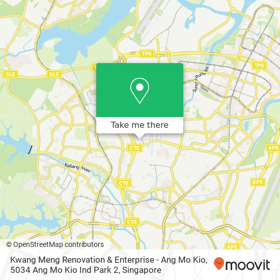 Kwang Meng Renovation & Enterprise - Ang Mo Kio, 5034 Ang Mo Kio Ind Park 2 map