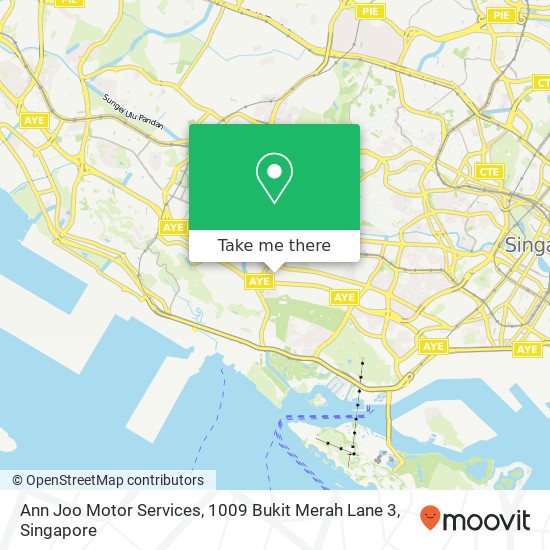Ann Joo Motor Services, 1009 Bukit Merah Lane 3 map