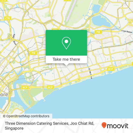 Three Dimension Catering Services, Joo Chiat Rd map