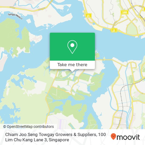 Chiam Joo Seng Towgay Growers & Suppliers, 100 Lim Chu Kang Lane 3地图