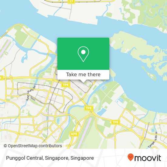 Punggol Central, Singapore map