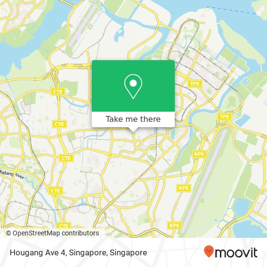 Hougang Ave 4, Singapore map