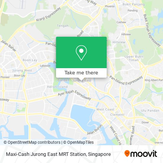 Maxi-Cash Jurong East MRT Station map
