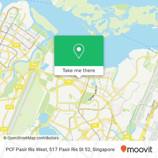 PCF Pasir Ris West, 517 Pasir Ris St 52地图