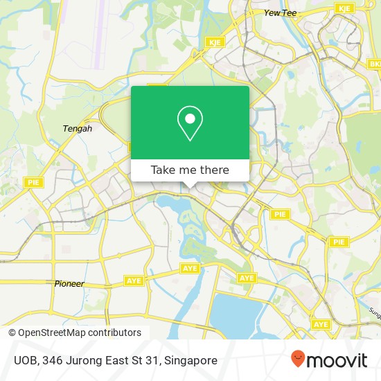 UOB, 346 Jurong East St 31地图