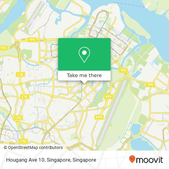 Hougang Ave 10, Singapore map