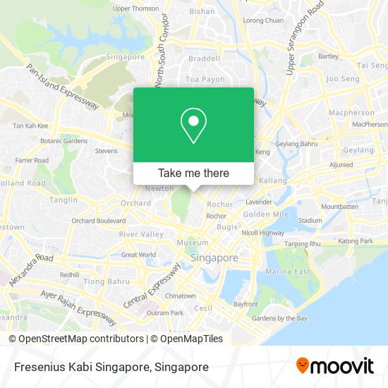 Fresenius Kabi Singapore map