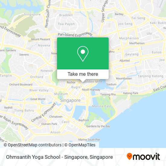 Ohmsantih Yoga School - Singapore map