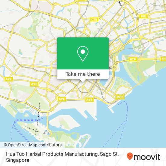 Hua Tuo Herbal Products Manufacturing, Sago St map