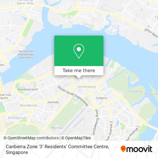Canberra Zone '3' Residents' Committee Centre map