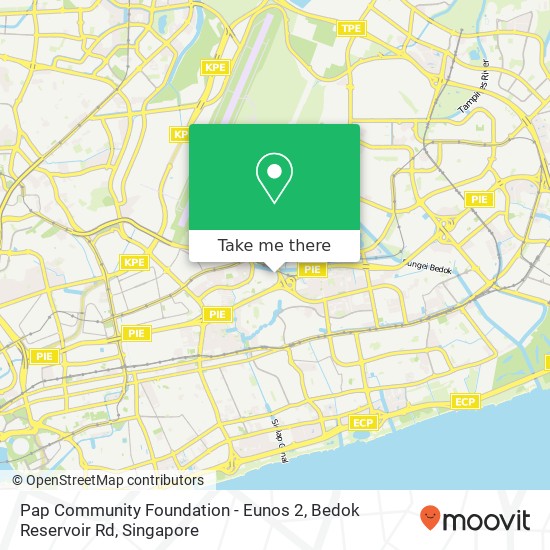 Pap Community Foundation - Eunos 2, Bedok Reservoir Rd地图