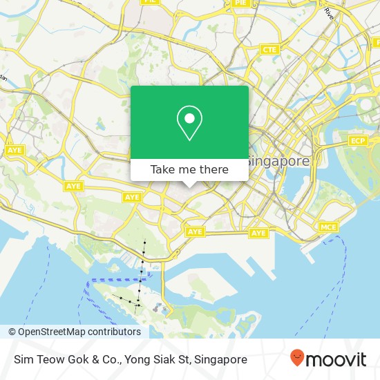 Sim Teow Gok & Co., Yong Siak St map