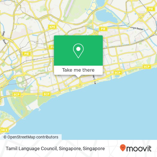 Tamil Language Council, Singapore map