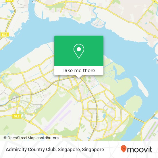 Admiralty Country Club, Singapore map