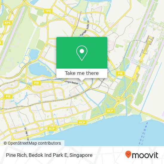 Pine Rich, Bedok Ind Park E地图