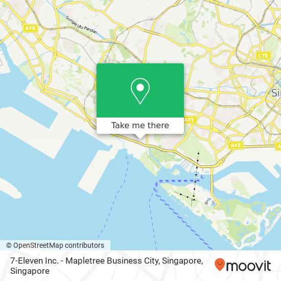 7-Eleven Inc. - Mapletree Business City, Singapore地图