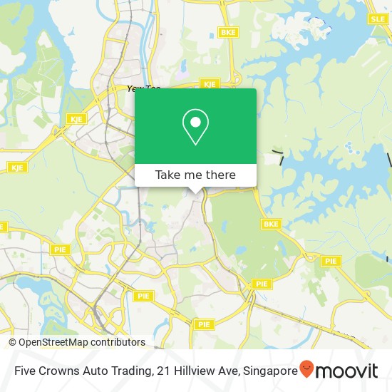 Five Crowns Auto Trading, 21 Hillview Ave map
