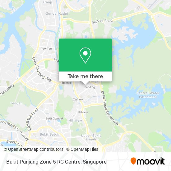 Bukit Panjang Zone 5 RC Centre map