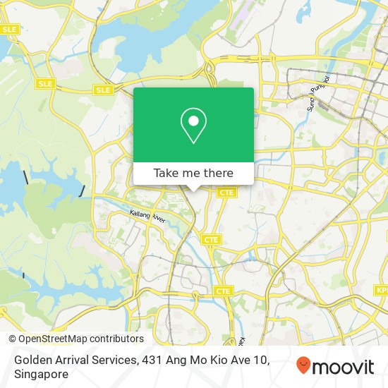 Golden Arrival Services, 431 Ang Mo Kio Ave 10地图